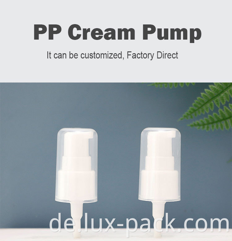 32/410 Kosmetikcremepumpe Emulsionspumpe Langes Düsenschalter Pumpe Drücken Sie
